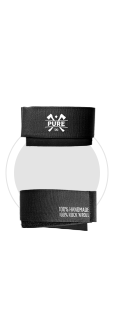 Velcro ski strap black