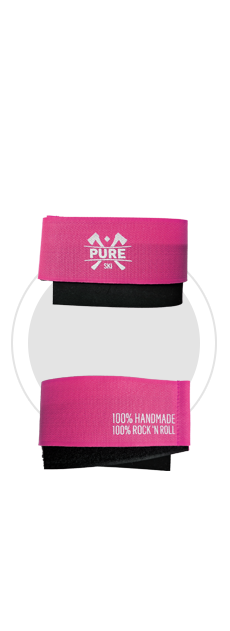Velcro ski strap magenta